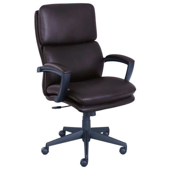 Serta Style Office Chair, Chestnut Bonded Leather