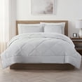 thumbnail image 1 of Serta Supersoft Cooling Bed Set, 7 Piece Reversible Bedding Comforter and Solid Sheet Set, King, Micro Chip Grey, 1 of 6
