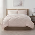 thumbnail image 1 of Serta Supersoft Cooling Bed Set, 7 Piece Reversible Bedding Comforter and Solid Sheet Set, King, Sepia Rose, 1 of 6