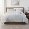 thumbnail image 1 of Serta Supersoft Light Gray Solid Reverse to Print Comforter Set, King (3-Piece), 1 of 5
