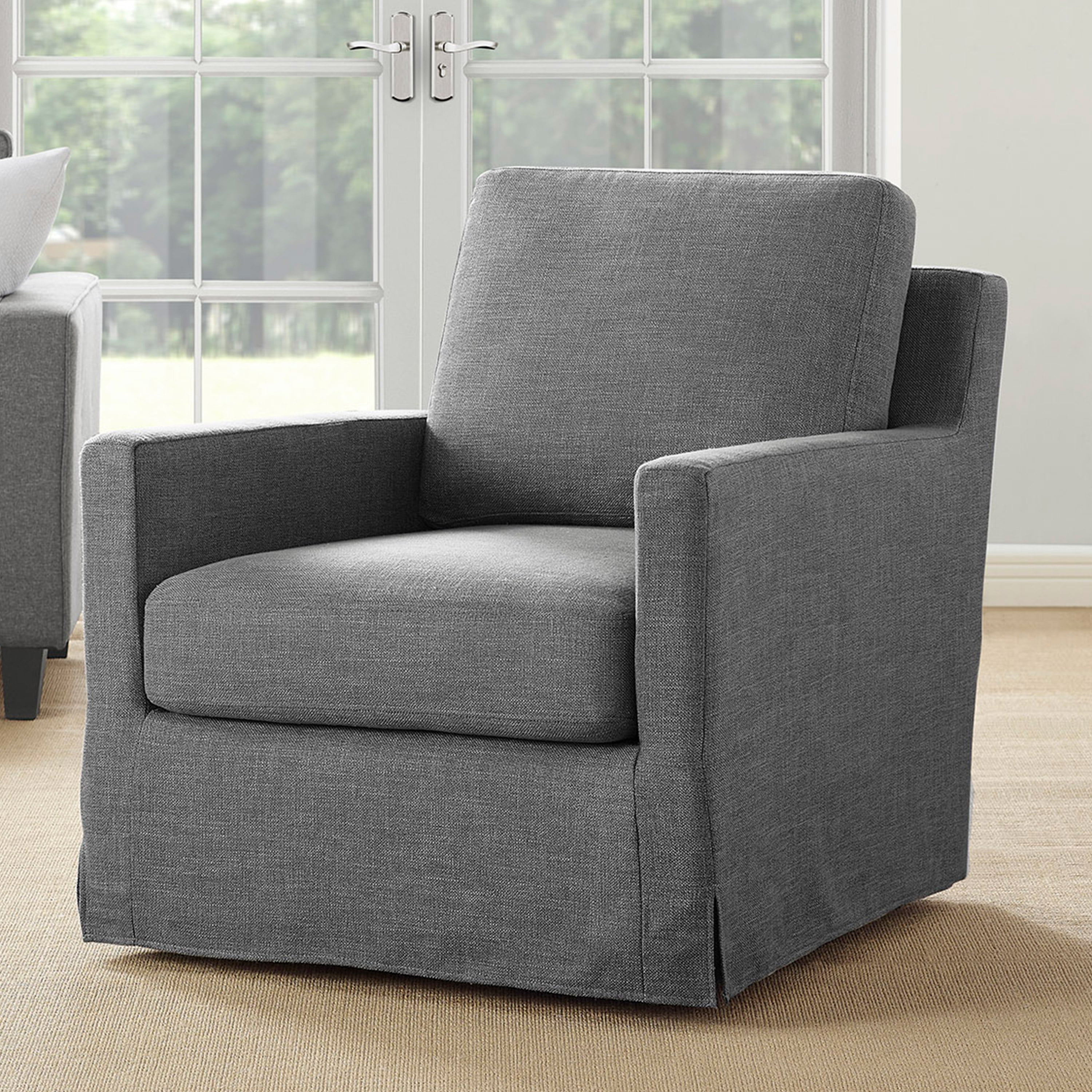 Serta Swivel Chair Dark Gray