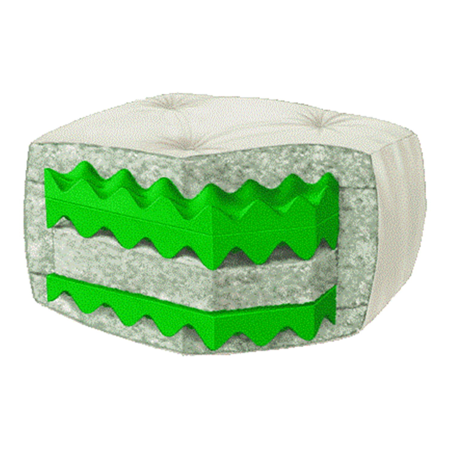 Serta Sycamore Convoluted Full Futon MattressColorKhaki,SizeFull