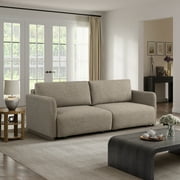 Serta Tatum Modern Convertible Sleeper Sofa, Ivory