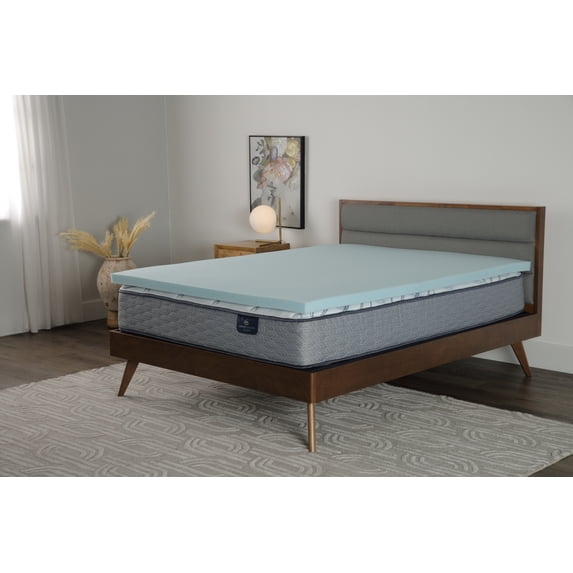 Serta Thermagel 2" Cooling Memory Foam Mattress Topper, Queen