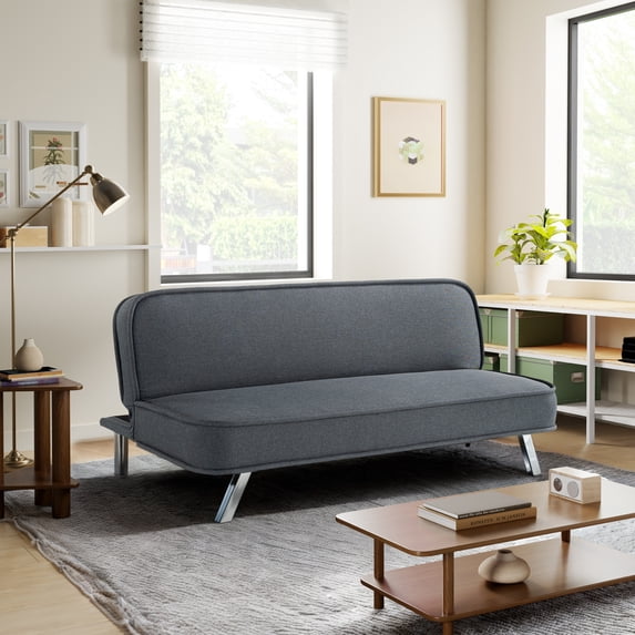 Serta Toronto Modern Convertible Sofa, Charcoal Woven Fabric
