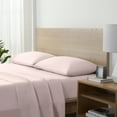 thumbnail image 1 of Serta Traditional 85 Thread Count Pink Polyester Sheet Sets, Twin, (3 Pieces ), 1 of 6