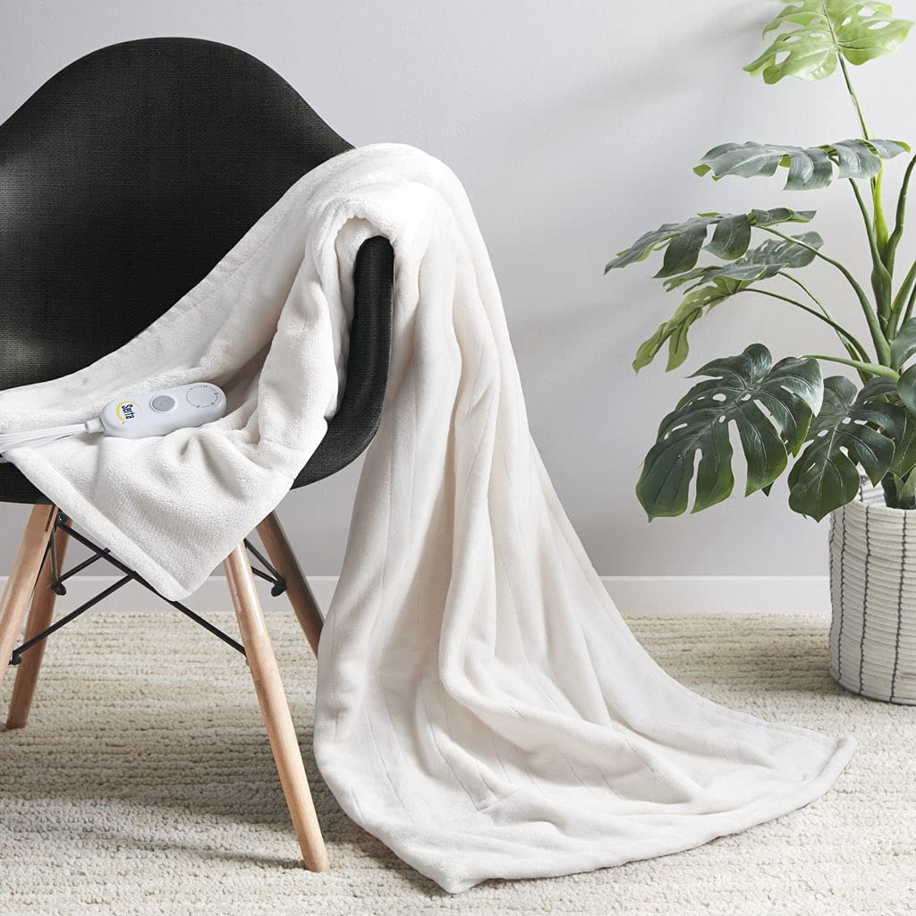 Serta Comfort Plush Heated Blanket with Programable Digital Controller