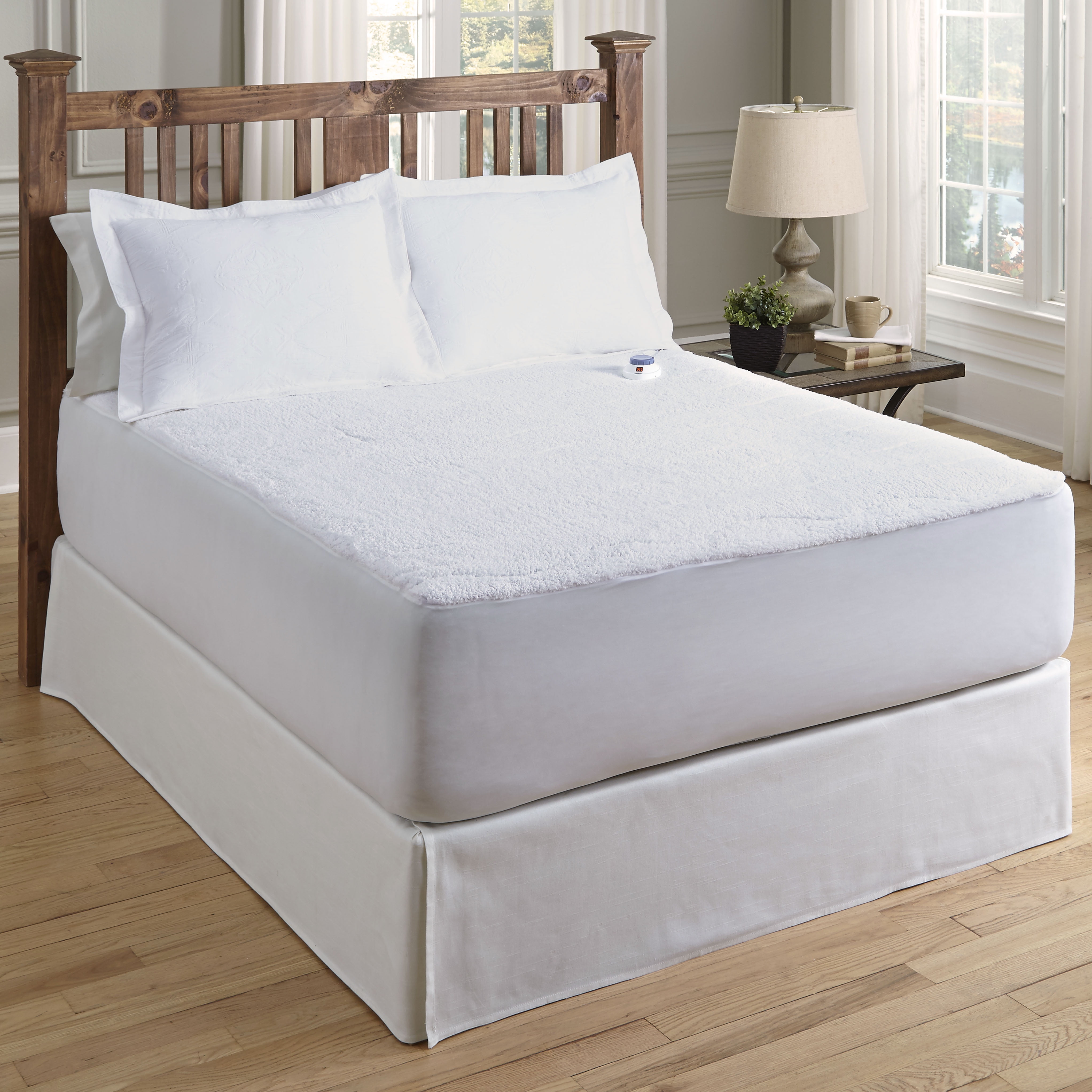 Serta Sherpa Warming Electric Heated Mattress Pad, Queen - Walmart.com