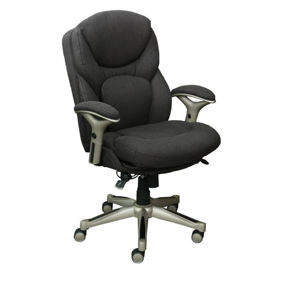 Serta Works Executive Leather Office Chair with Back in Motion Technology