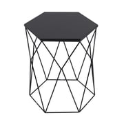 Serta at Home Element Geometric Side Table in Midnight Black