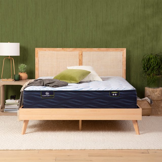 Serta Q10 10.5" Hybrid Extra Firm Mattress Low Profile Set