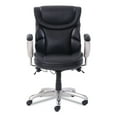 thumbnail image 1 of SertaPedic Emerson Task Chair  Supports up to 300 lbs.  Black Seat/Black Back  Silver Base 49711BLK, 1 of 5