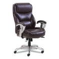 thumbnail image 1 of Serta Emerson Big and Tall Task Chair, Supports Up to 400 lb, 19.5" to 22.5" Seat Height, Brown Seat/Back, Silver Base, 1 of 3