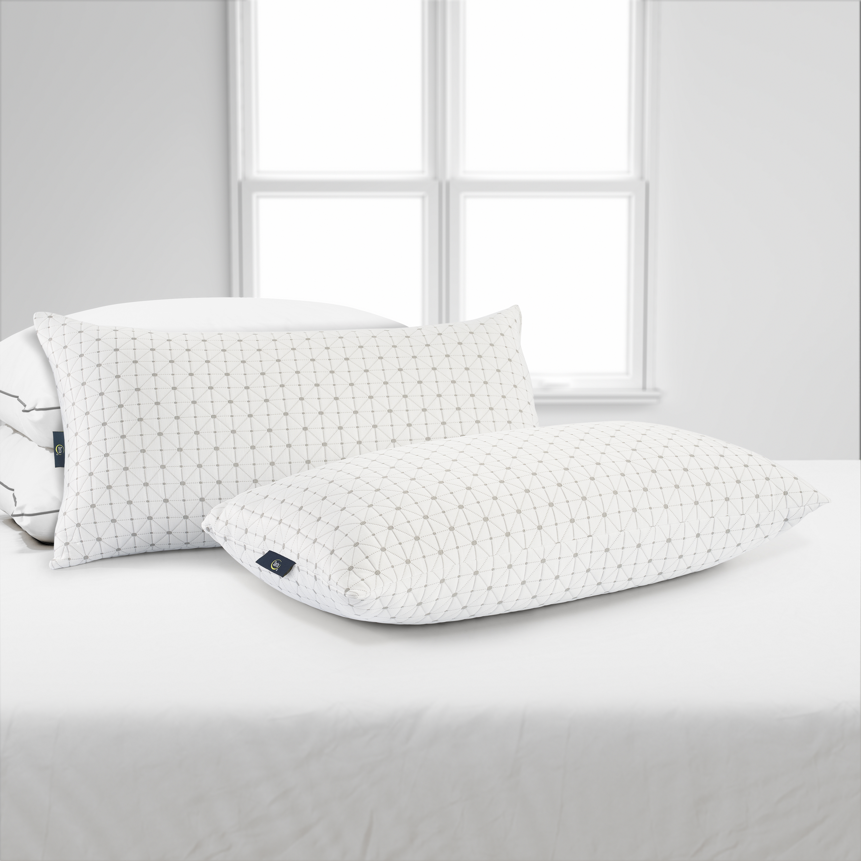Sertapedic Charcool Bed Pillow, King, 2 Pack - image 1 of 6