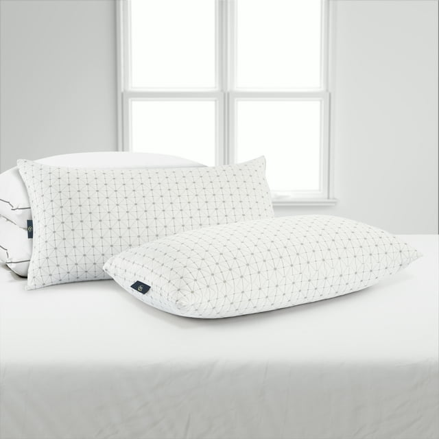 Sertapedic Charcool Bed Pillow, King, 2 Pack