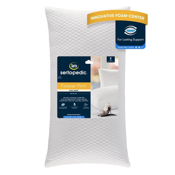 Sertapedic Forever Firm Chill Nites Cooling Bed Pillow, King