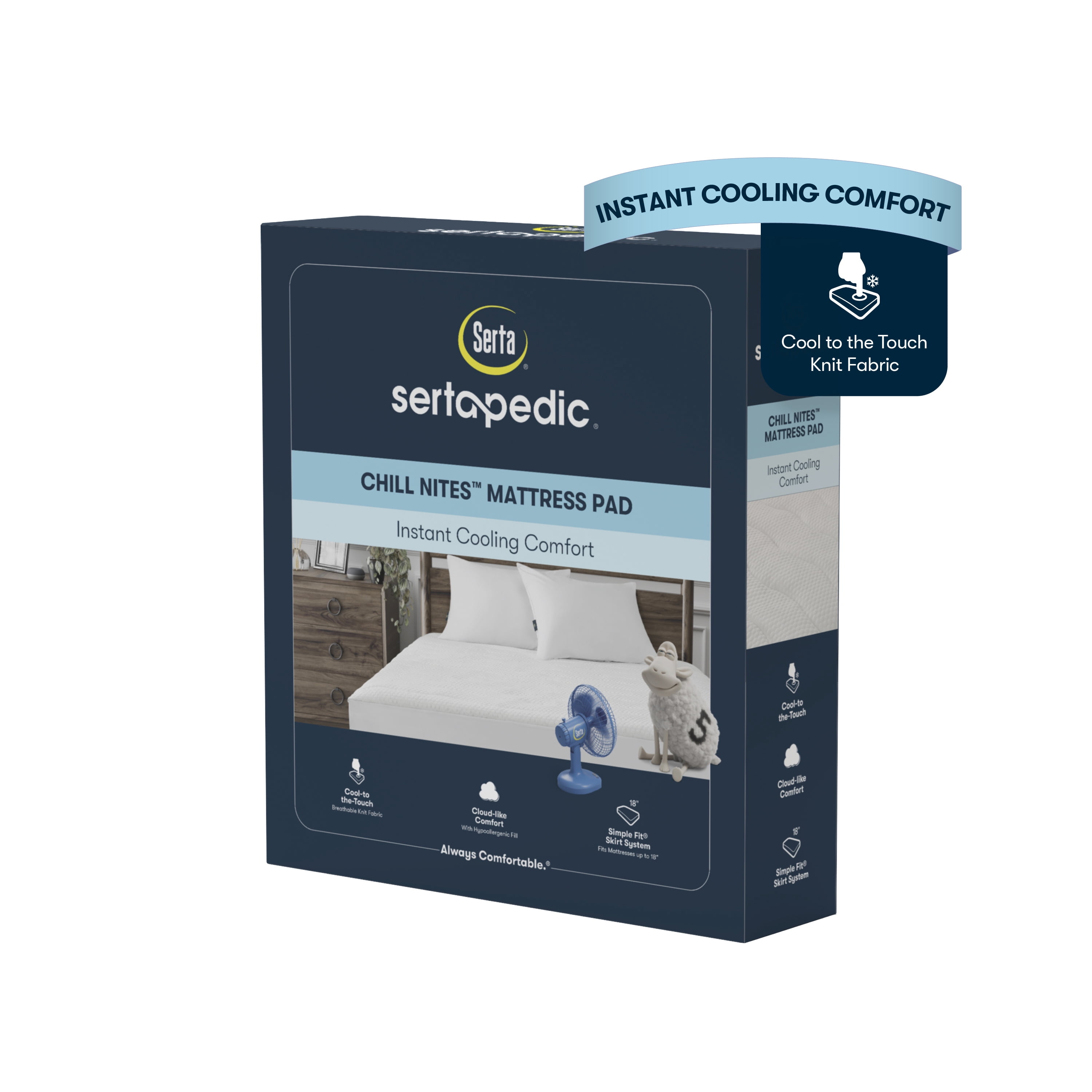 Sertapedic Chill Nites Cooling Mattress Pad, King