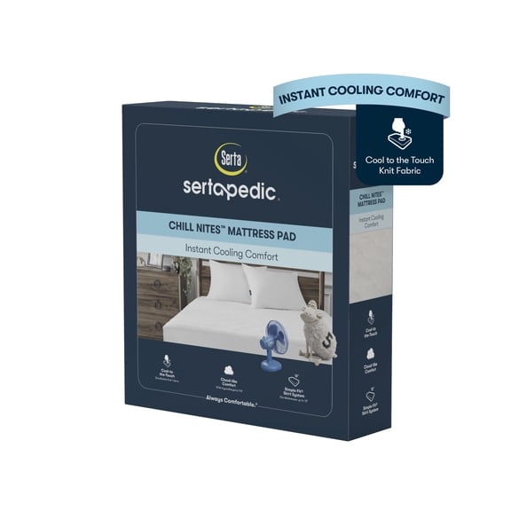 Sertapedic Chill Nites Cooling Mattress Pad, King