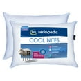 thumbnail image 1 of Sertapedic Cool Nites Bed Pillow, Standard/Queen, 2 Pack (Old Version), 1 of 6