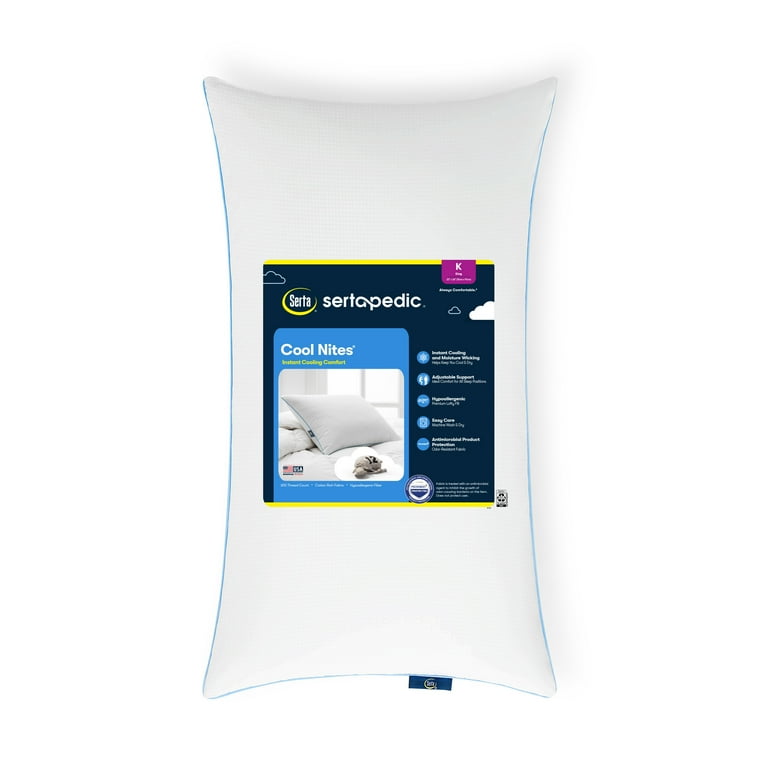 Sertapedic Cool Nites Bed Pillow, King