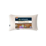Sertapedic Copperloft King Bed Pillow, 2 Pack, Hypoallergenic