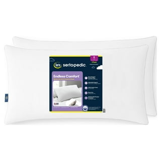 Sertapedic Endless Comfort Bed Pillow, Standard/Queen, 2 Pack (Old Version)