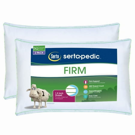 Sertapedic Firm Pillow, Set of 2, Standard/Queen