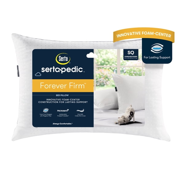 Sertapedic Forever Firm Support Bed Pillow, Standard/Queen