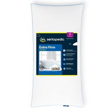 Sertapedic Extra Firm King Bed Pillow, Hypoallergenic