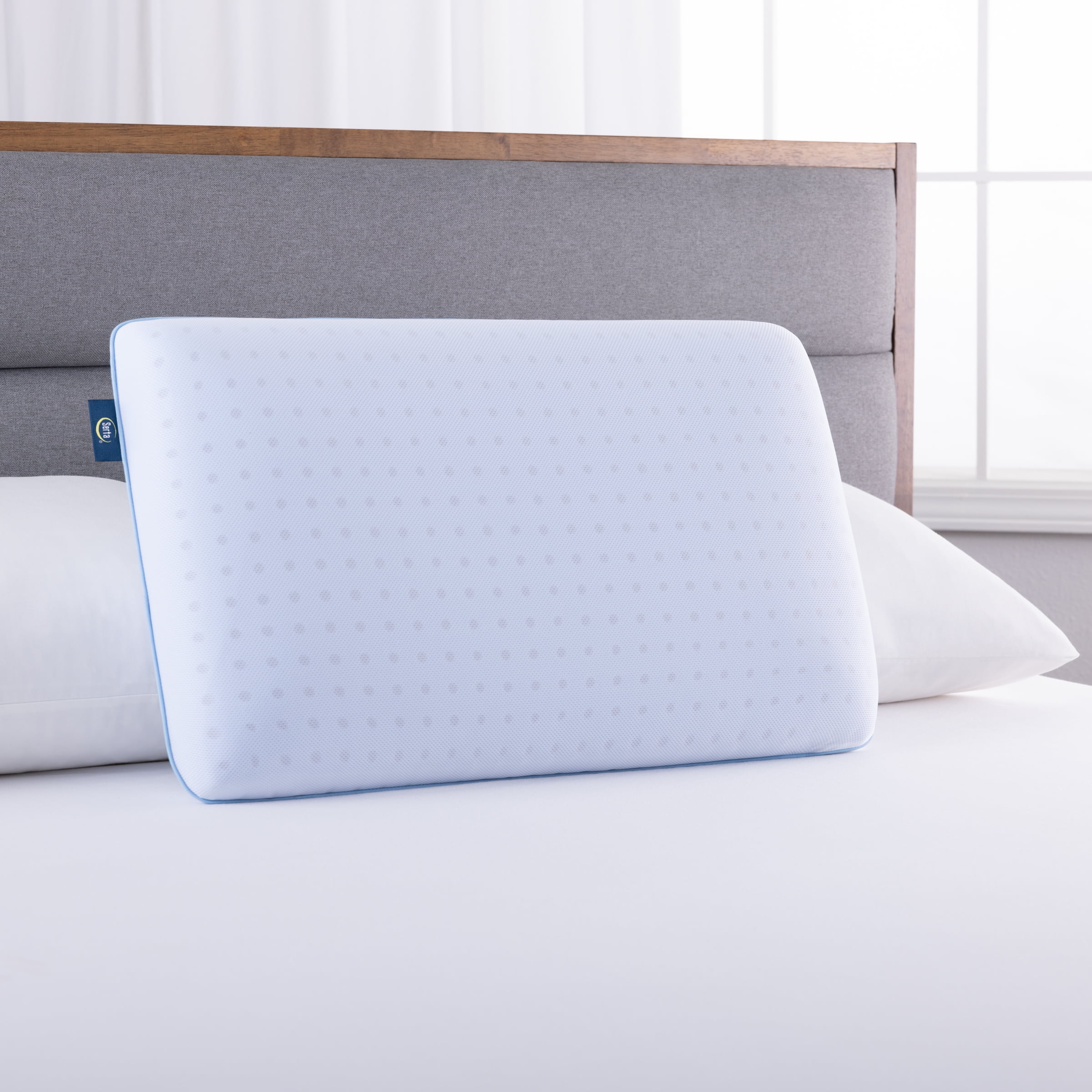 Sertapedic Thermagel Memory Foam Pillow, Standard Queen (16” x 26” x 5”)