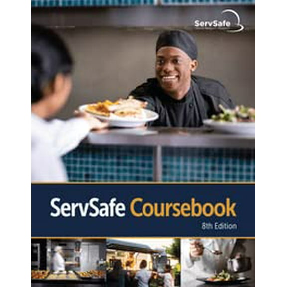ServSafe Coursebook, 8th Edition, Softcover + Online Exam Voucher, 9780866127400, 0866127402, Paperback,
