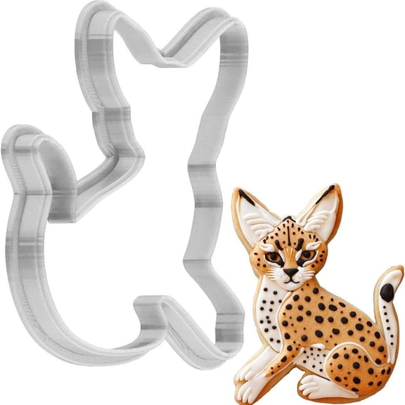 Serval Cookie Cutter 4 Inch Made in USA by WONDERTORY