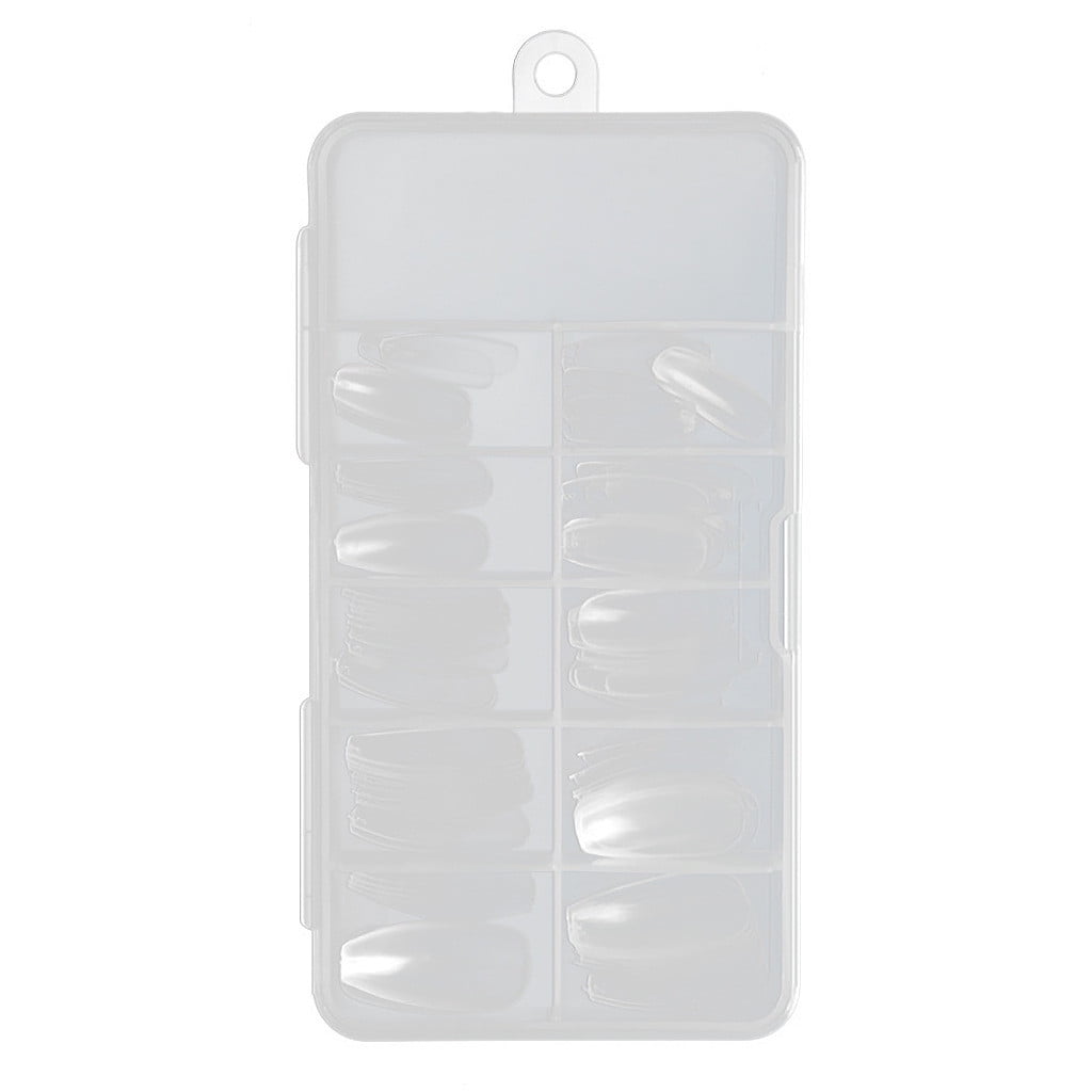 Coffin Clear Nail Tips Long Heart on Nails Cre8tion Nail Tips 600 Short Coffin Tips Acrylic Hand Practice Nail Tips Nail Acrylic Practice Hand Nail Tips Short French Nail Tips Half Cover