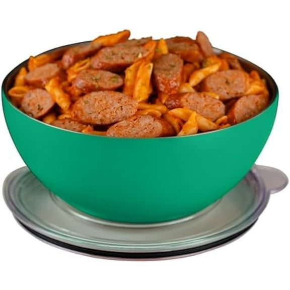 Served Large Insulated Serving Bowl For Hot And Cold Food - Double-Walled Lid (100oz/3Q). Locks In Heat Or Cold For Hours. Vacuum-Sealed, Spill-Proof. Perfect For Parties,Tailgate & Potluck