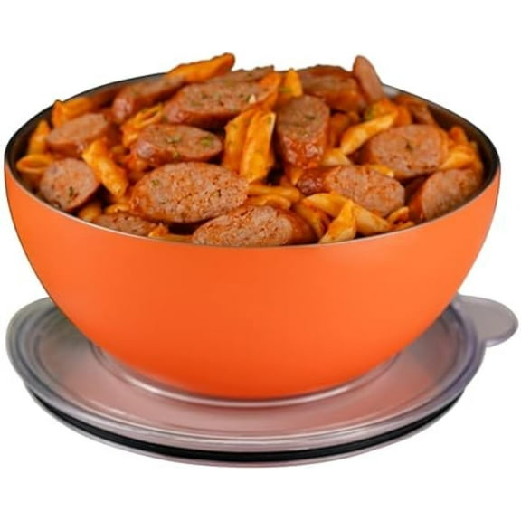 Served Large Insulated Serving Bowl For Hot And Cold Food - Double-Walled Lid (100oz/3Q). Locks In Heat Or Cold For Hours. Vacuum-Sealed, Spill-Proof. Perfect For Parties,Tailgate & Potluck
