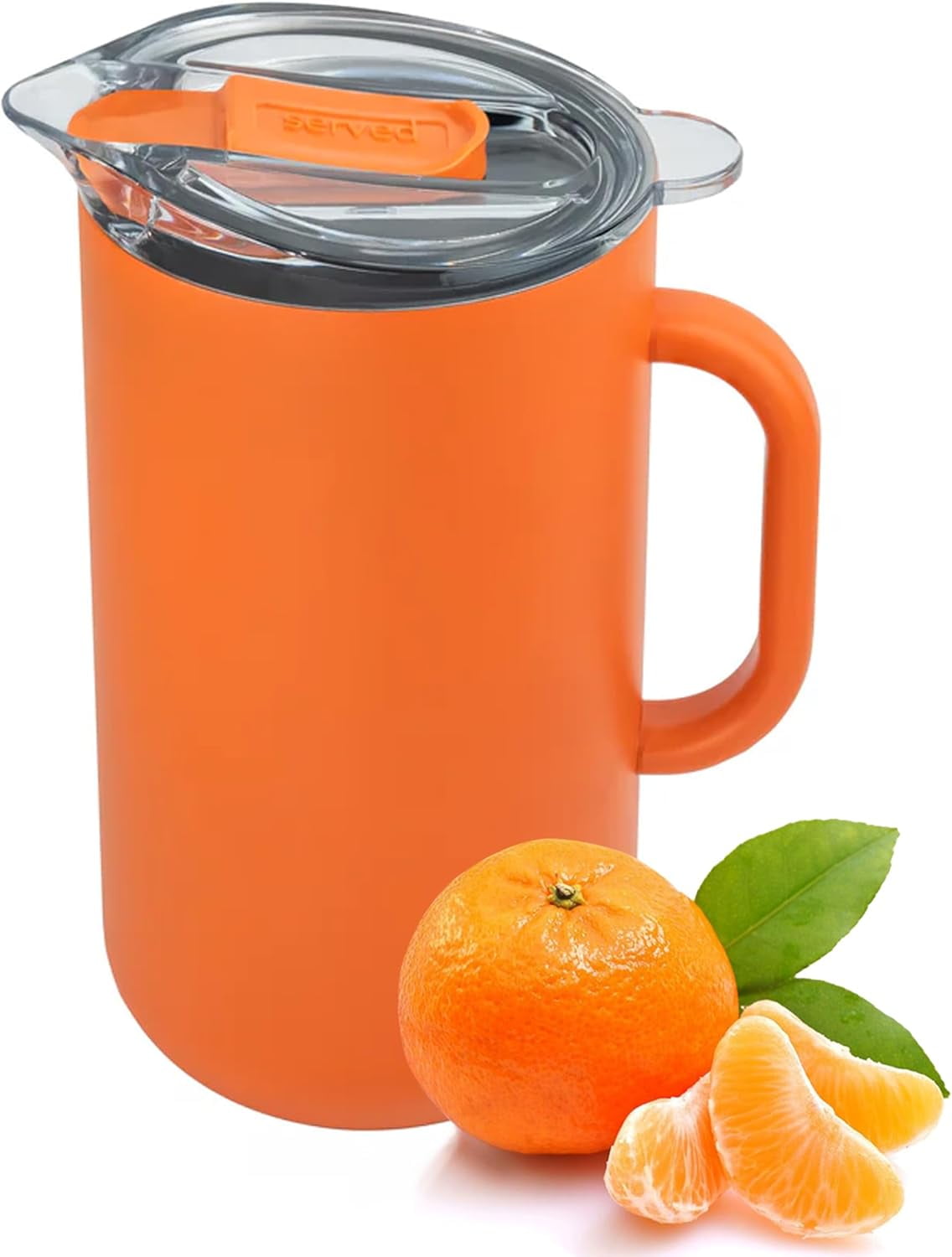 Served Premium Insulated Pitcher - 2L Copper Lined, Double Wall Stainless Steel Carafe For Hot & Cold Drinks