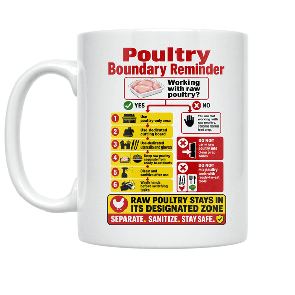 Server Allergy Handoff Reminder - Restaurant Server - 11 oz Ceramic Coffee Mug