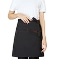 thumbnail image 1 of Server Apron with Pockets Waist Apron for Work Cafe Uniform, For Pens, Notepads, Straws, Tips - black, 1 of 5