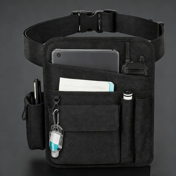 Server Apron with Pockets for Waitress, Hotel, Bar, Waist Pouch with Adjustable Belt