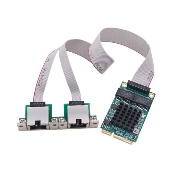 Server-Grade PCIe to Dual RJ45 Gigabit Network Card with i350-AM2, 2-Port NIC, Split Type, 1 Pack