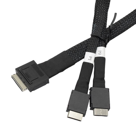 Server Interconnects Cable SFF8611 8i to SFF8611 4ix2 Interfaces Cable