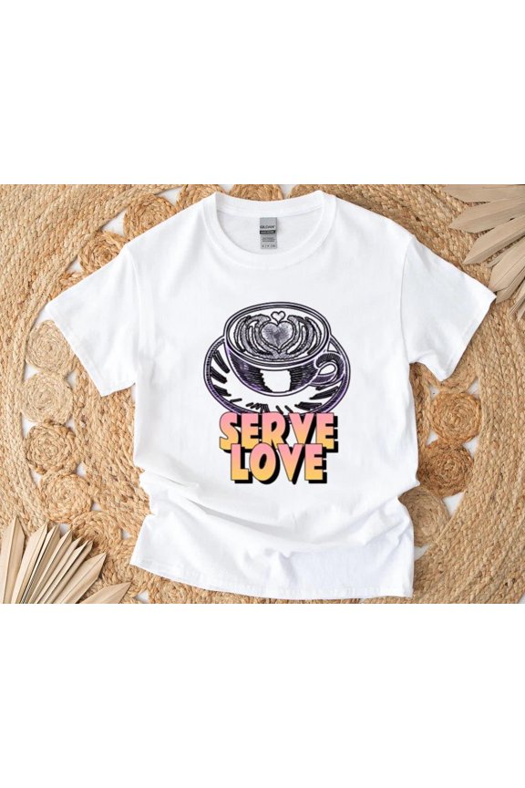 Server Love Coffee Barista Inspirational Caffeine Addict T-Shirt , Hoodie , Sweatshirt, for men & women, up to size 5XL.