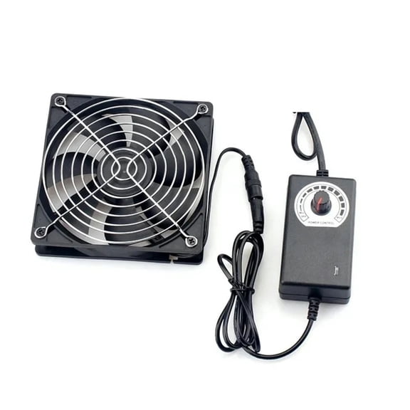Server PC Cooling Fan 120mm 3000RPM With Controller, 12V/220V Dual Voltage For BTC Mining Workstation Chassis Radiator ,Easy Installation