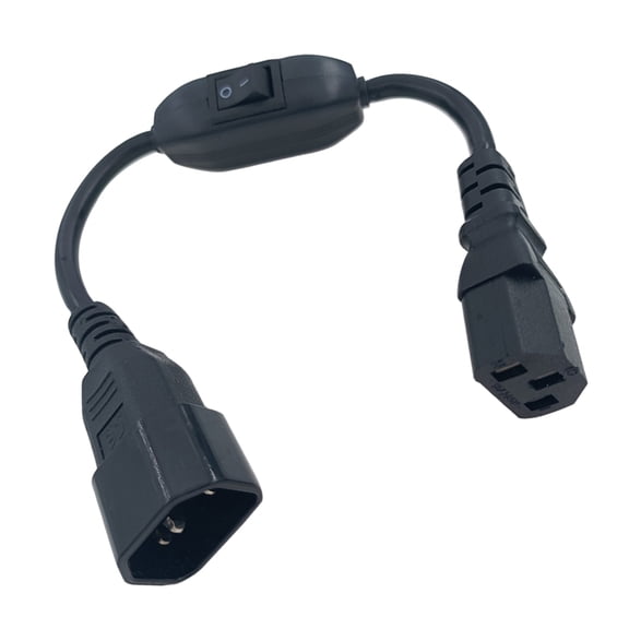 Server Power Cord C14 Male To C13 Female With On Off Button Coppers Conductors For Electronics
