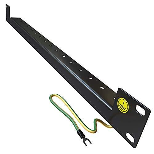 Server Rack Rail 1U 19" (Front Mount) 16 Screw Slots Capacity for Network Cabine