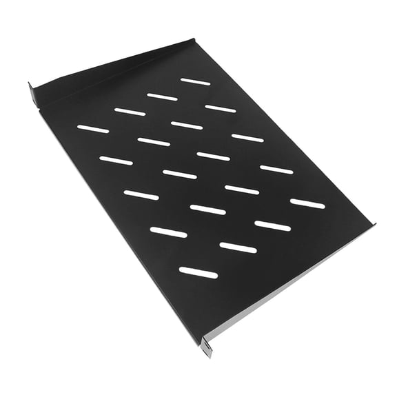 Server Rack Shelf 19 Inch Network Cabinet Vented Cantilever Tray Durable Steel for Home Office IT Racks