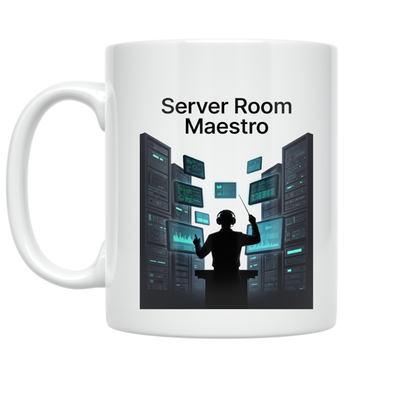 Server Room Maestro Design - System Administrator - 11 oz Ceramic Coffee Mug