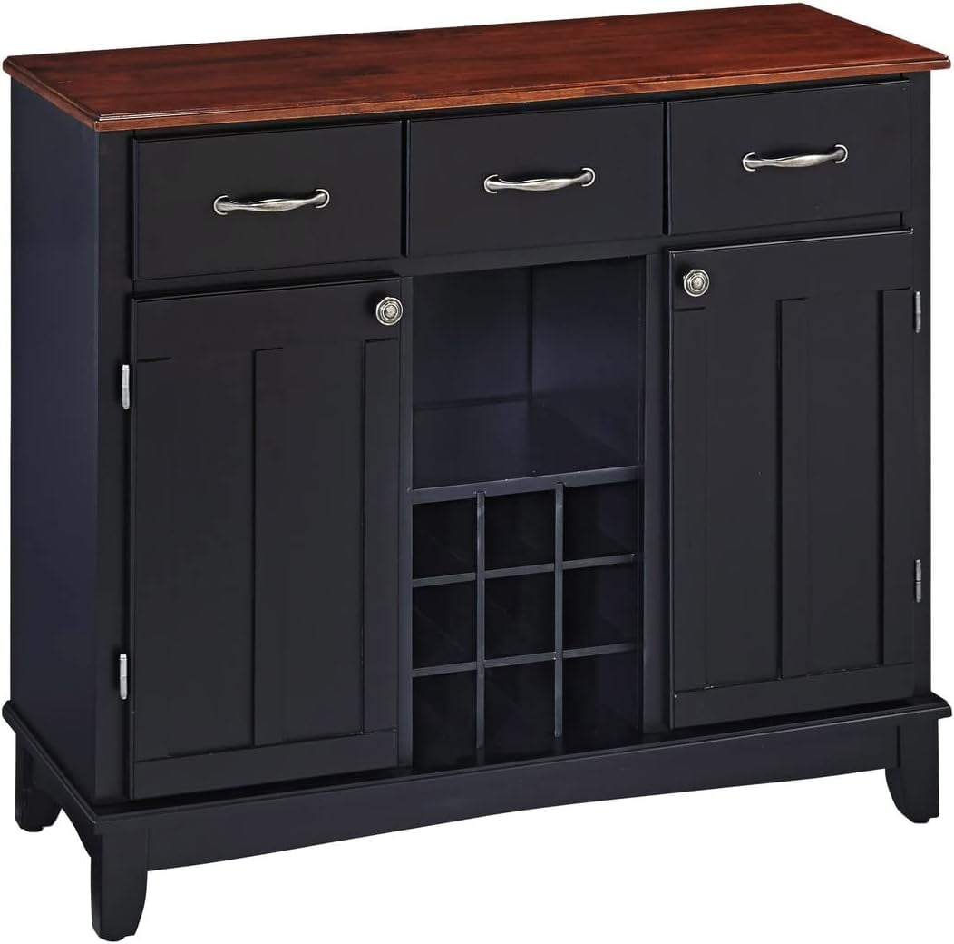 Server SideboardsBuffetsCredenzas, Black