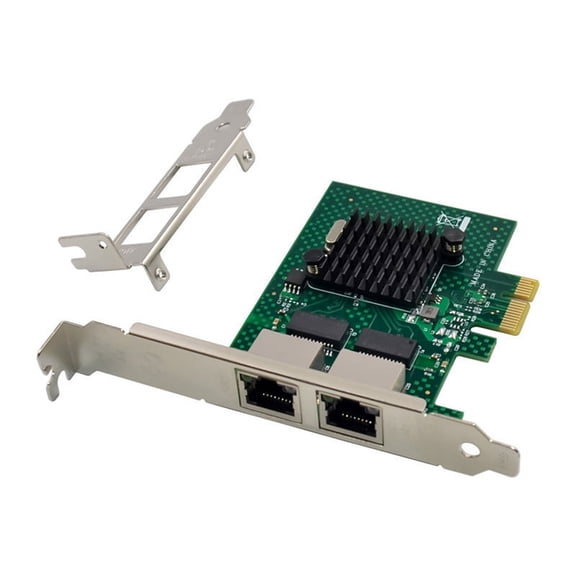 Server Upgrade for IT Admins Dual-Port PCIe x1 Gigabit Network Adapter With , PXE, VLAN, Jumbo Frame Support BCM5720