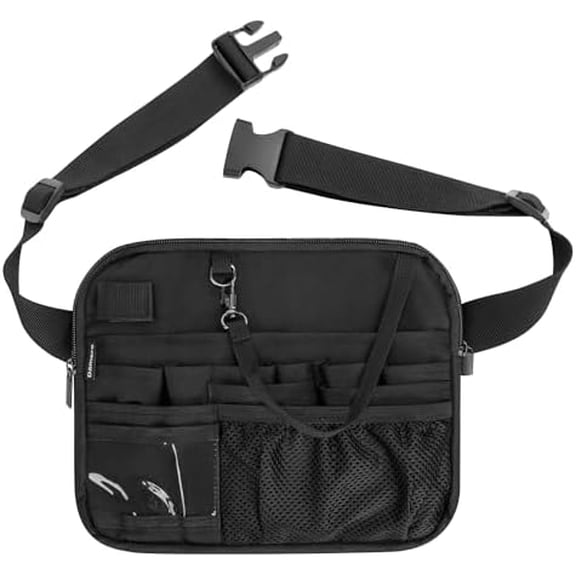 Server Waist Pouch, Waiter Waist Money Pouch, Restaurant Serving Apron Bag with Adjustable Belt for Restaurant, Hotel, Bar$$Tools